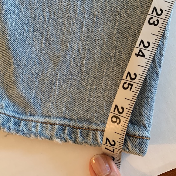 AEROPOSTALE. Blue denim jeans, distressed/rough look. Super high rise, s… - Picture 16 of 16
